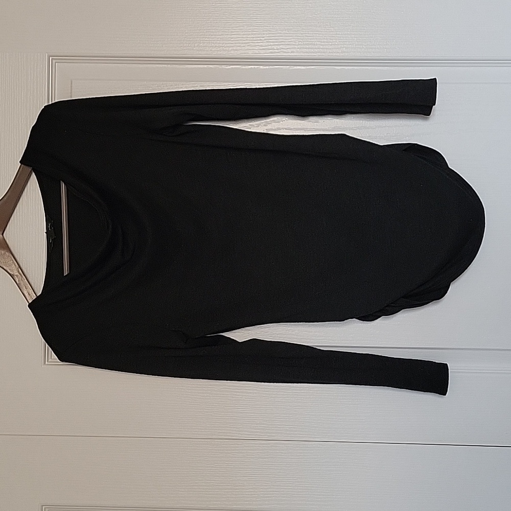 Banana Republic Ruched Sweater w Rounded Boat Neck